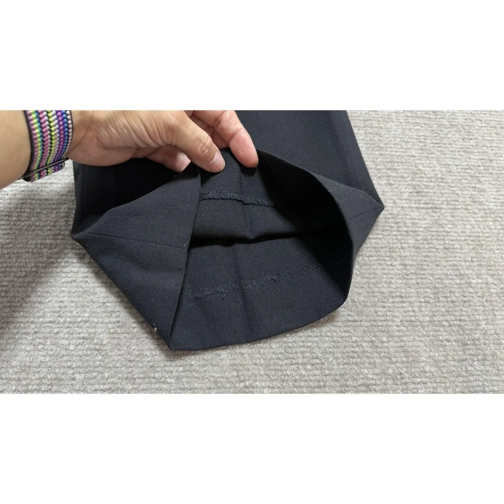 Banana Republic Pants Mens 35x32‎ Black Wool Stretch Dress Office Flat Front